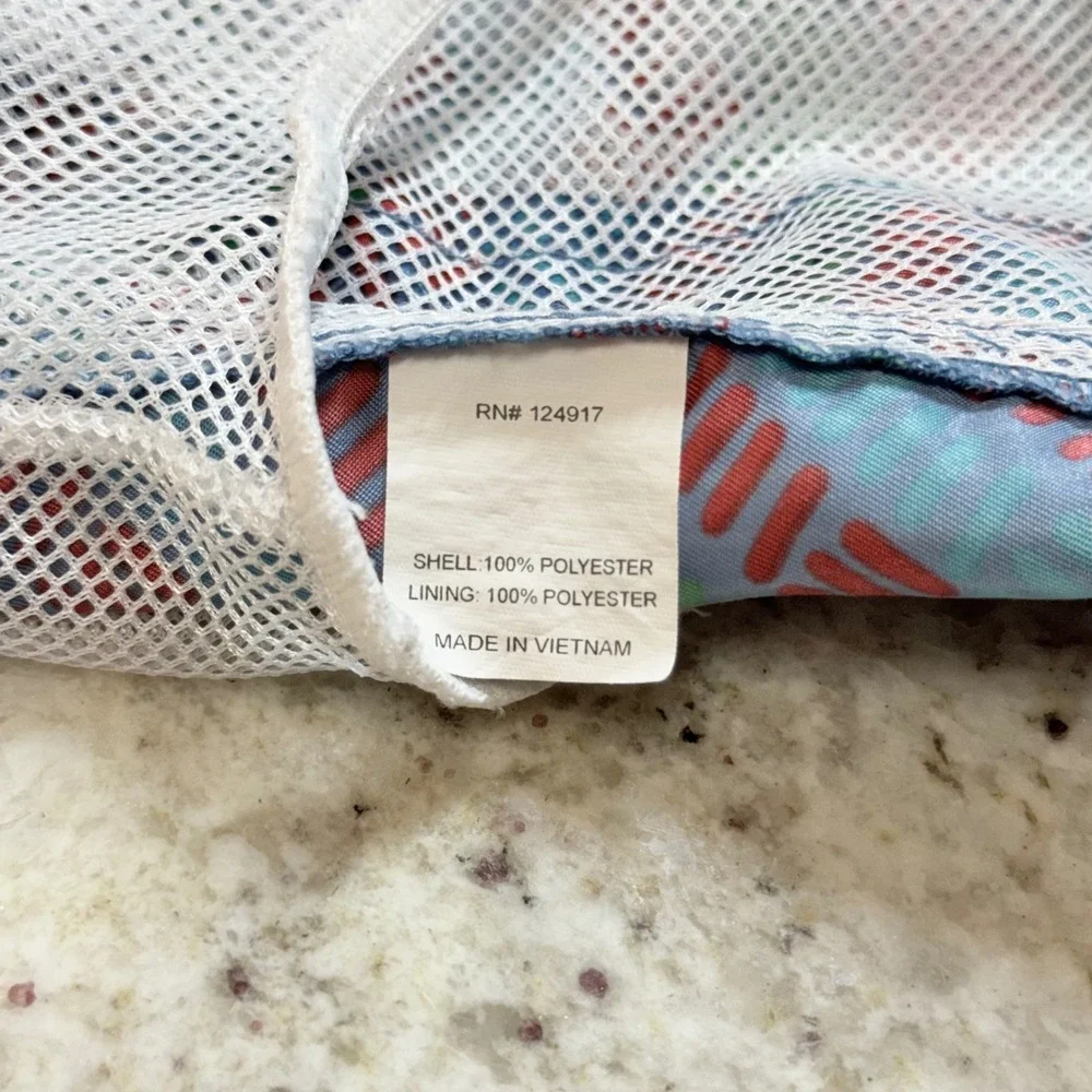 Trunks Surf Swim Co Mens Large Blue Geometric Swim Trunks Mesh Lined Beach
